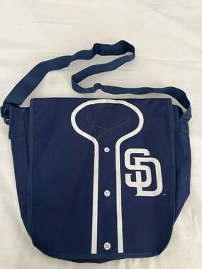 San Diego Padres Navy Messenger Bag with Team Logo